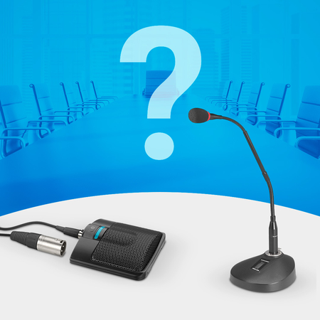 Grenzflächenmikrofone und Schwanenhalsmikrofone